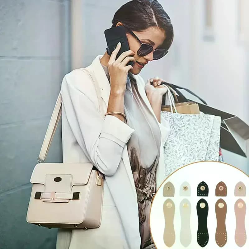 〔CC〕 | Fibbia in pelle per borsa, bottoni fatti a mano, chiusura a scatto per portafoglio, fibbia per porta carte, per accessori fai da te per borse〔88〕