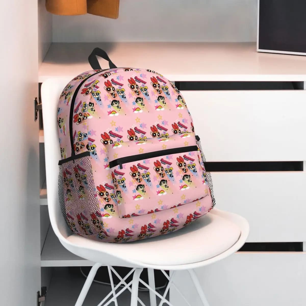Anime Powerpuff Ragazze Studente Zaino Borsa da scuola Escursionismo Viaggio Zaino per uomo Donna Moda Bookbag Borse a tracolla