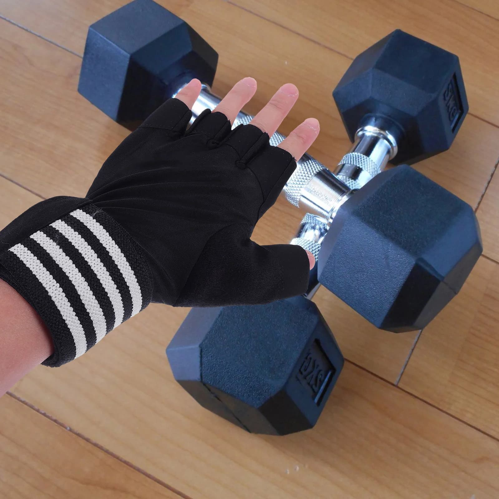 1 Paio di Gloves per Men and Women's Breathable Training Gloves, Palestra Gloves for Pesi Lifting, Anti-slip, for Fitness and Leisure Sports, Half-Date