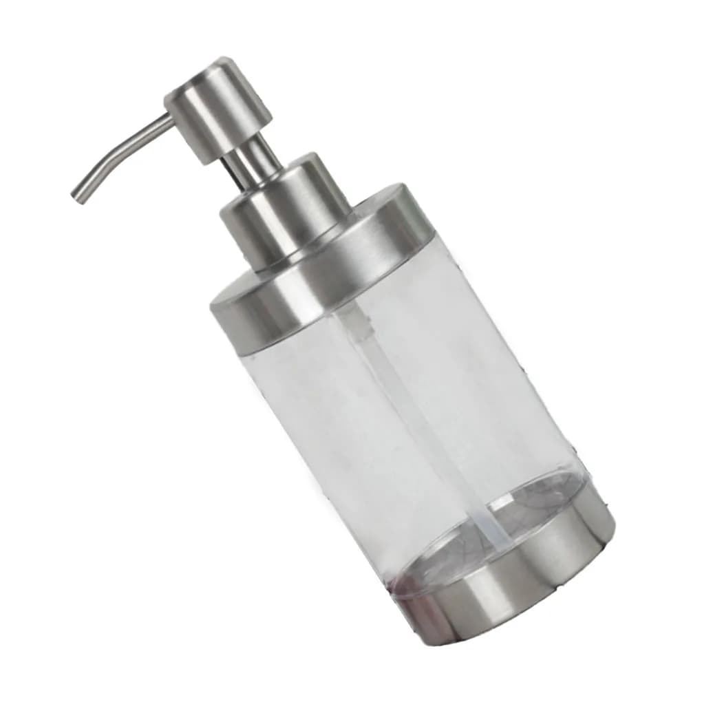 Dispenser di sapone acrilico Dispenser di lozione per pompa di sapone da 350ml bottiglia di disinfettante per le mani portatile leggera Home Office