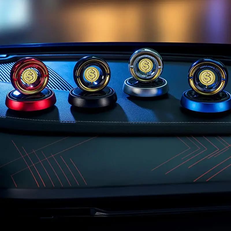 Car aromatherapy diffuser Robusto rotary design for coins Oil diffuser Accessories for creative cars Deodorant for environments Odours remover for car
