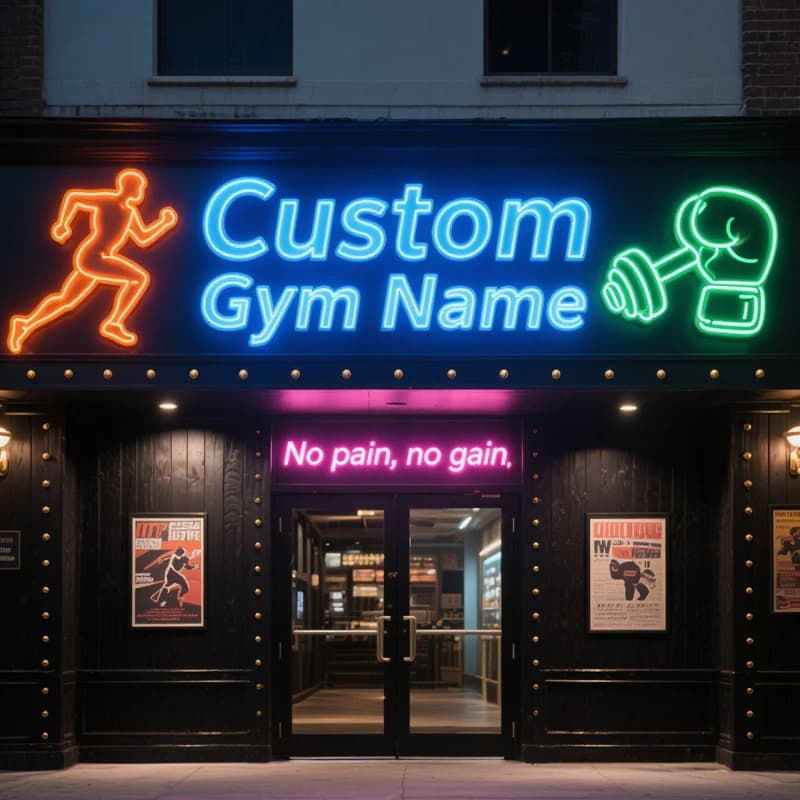 Insegne al neon a LED personalizzate Lettere luminose Nome Segnaletica con logo a canale LED personalizzato per palestra Negozio Affari Sala nuziale Trasporto di goccia