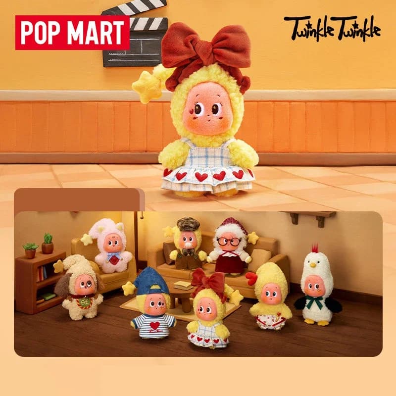 POP MART Twinkle Twinkle Crush On You Series - Ciondolo Peluche Originale Blind Box Mystery Box Guess Bag Giocattoli Bambola Figura Anime Carina