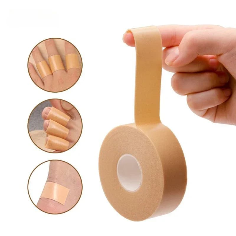 1 roll adhesive tape in invisible anti-abrasion foam for feet, back heel, non-slip, thickened elastic, in EVA paste, protective tape for toes