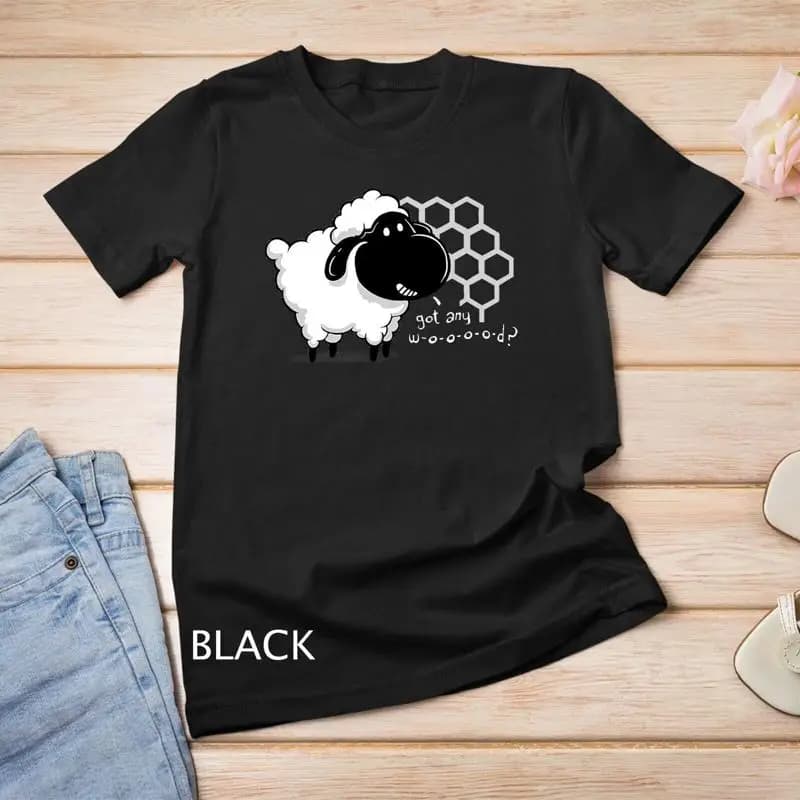 Maglietta da gioco da tavolo per Geeks Got Any Wood Sheep Shirt Maglietta unisex