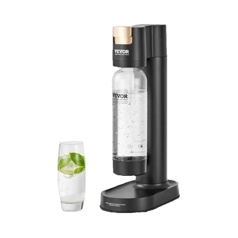 SucceBuy Macchina per acqua frizzante, macchina per soda per carbonizzazione domestica, kit iniziali per acqua Seltzer con bottiglia PET da 1 litro senza BPA