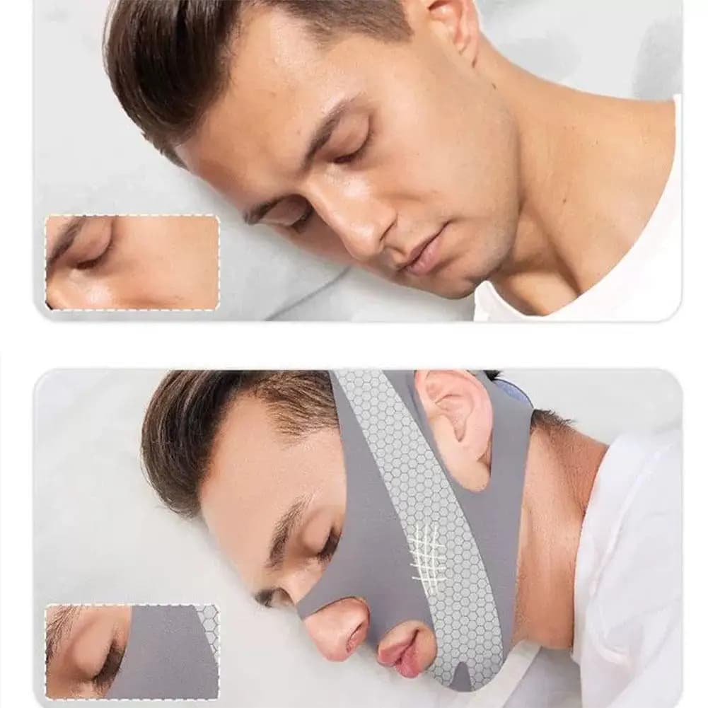 Maschera Notturna Modellante Viso Traspirante Elastica Effetto Lifting e Rassodante, Maschera Dimagrante per il Doppio Mento da Donna