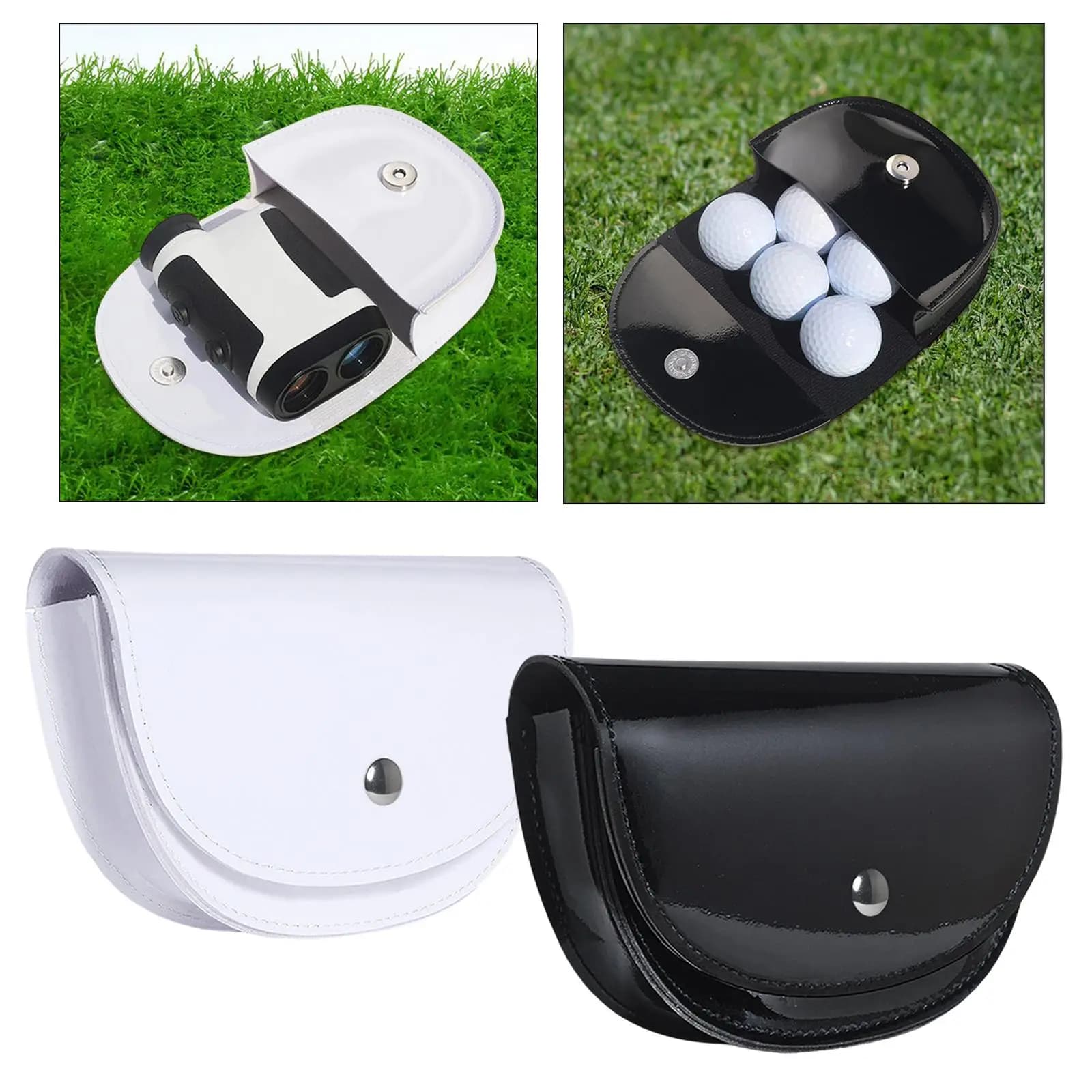 Custodia per Telemetro da Golf Portatile in Pelle PU Leggera, Regalo per Golfisti, Borsa Porta Telemetro per Uomo e Donna, Marsupio
