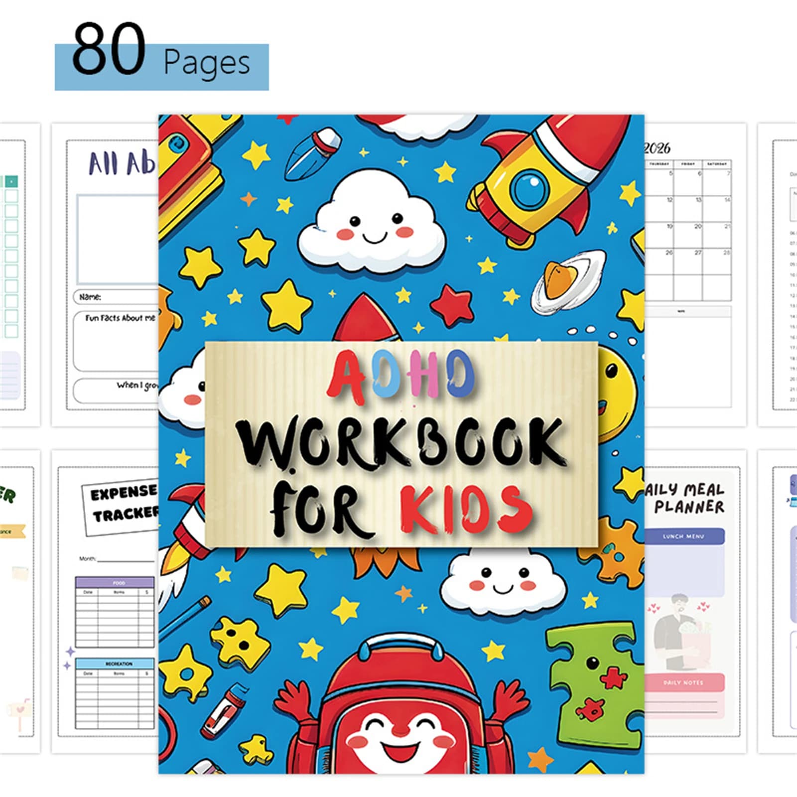 Libro delle attività per bambini: agenda settimanale delle liste delle attività, elenco delle cose da fare con TDAH per bambini, libro del piano settimanale, note settimanali, manuali