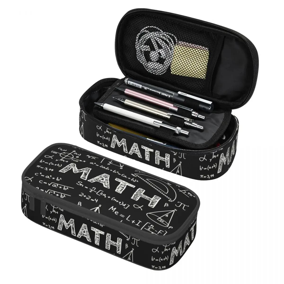 Simpatico fisico insegnante di matematica astucci per ragazzi Gilrs personalizzato Nerd matematico grande scatola portapenne borsa accessori per la scuola