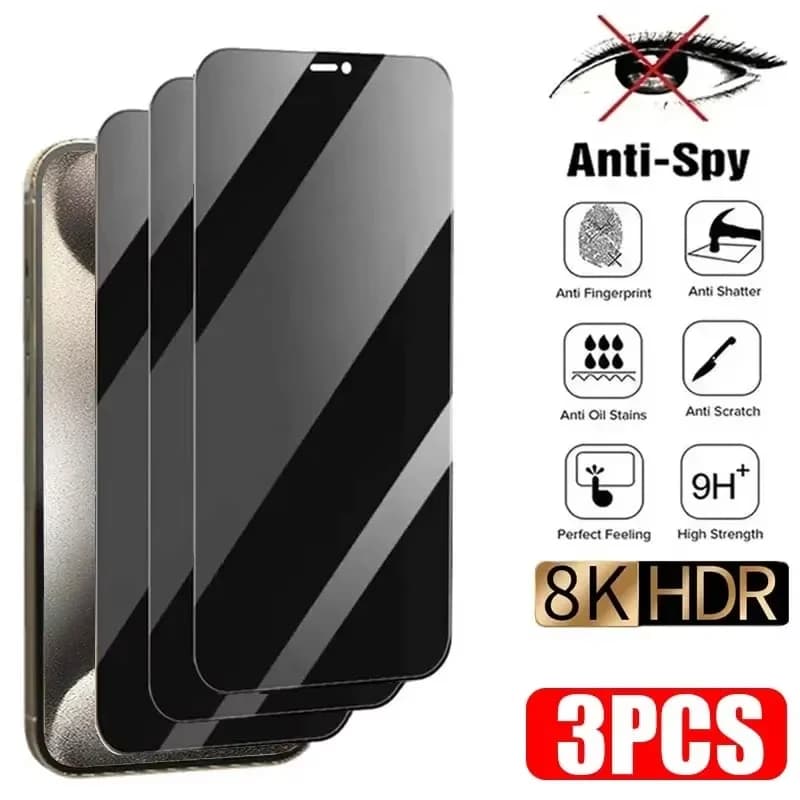 1-3 pezzi protezione dello schermo privacy per Samsung S25 S24 Ultra S23 Plus S22 S21 S20 FE A15 A13 A25 A24 A55 5G A54 A53 A52 A35 A34 A33