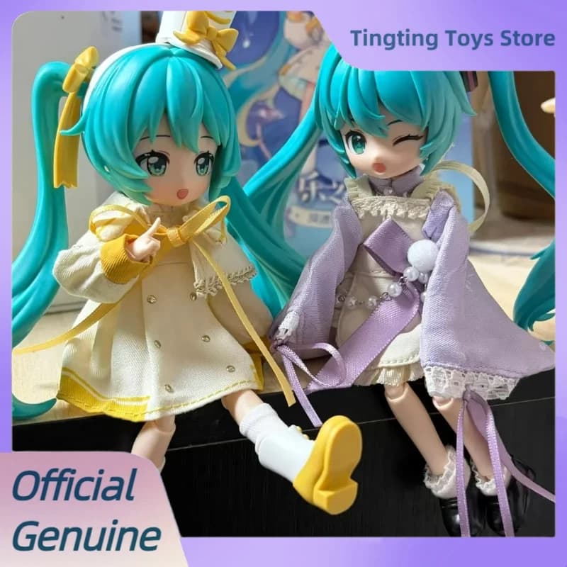 New Genuine Hatsune Miku Vocaloid Series Blind Box 14cm Miku Kawaii Bjd Mystery Box Decoration Anime Figure Collection Gifts