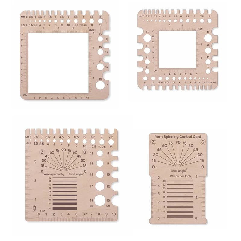 【LARANZIA】 Calibro per ago da maglia Calibro per maglieria Righello per uncinetti Righello per filati e campioni (calibro/righello universale