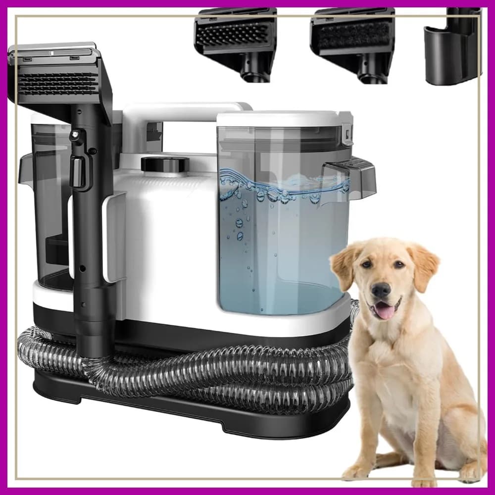 Macchina per la pulizia dei tappeti, aspirazione potente da 18 Kpa, rimuovi macchie e peli di animali domestici, autopulente, doppio serbatoio dell'acqua di grandi dimensioni, pulizia profonda per tappeti, moquette, tappezzeria, auto, H6