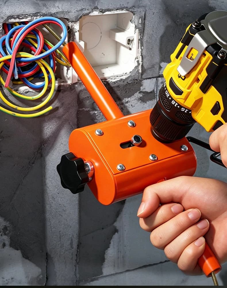 Automatic Wall Wiring Machine Portable Electric Wire Puller Anti-Jamming Cable Threading Tool Cable Pipe Bending Conduit Wiring