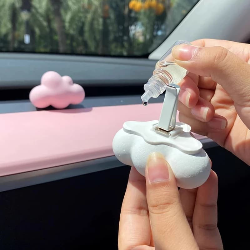 Per Tesla Modello 3 Y Highland Juniper Auto Aromaterapia Clip Diffusore di Sfiato Forma di Nuvola Auto Vent Deodorante Clip Condizionatore D'aria