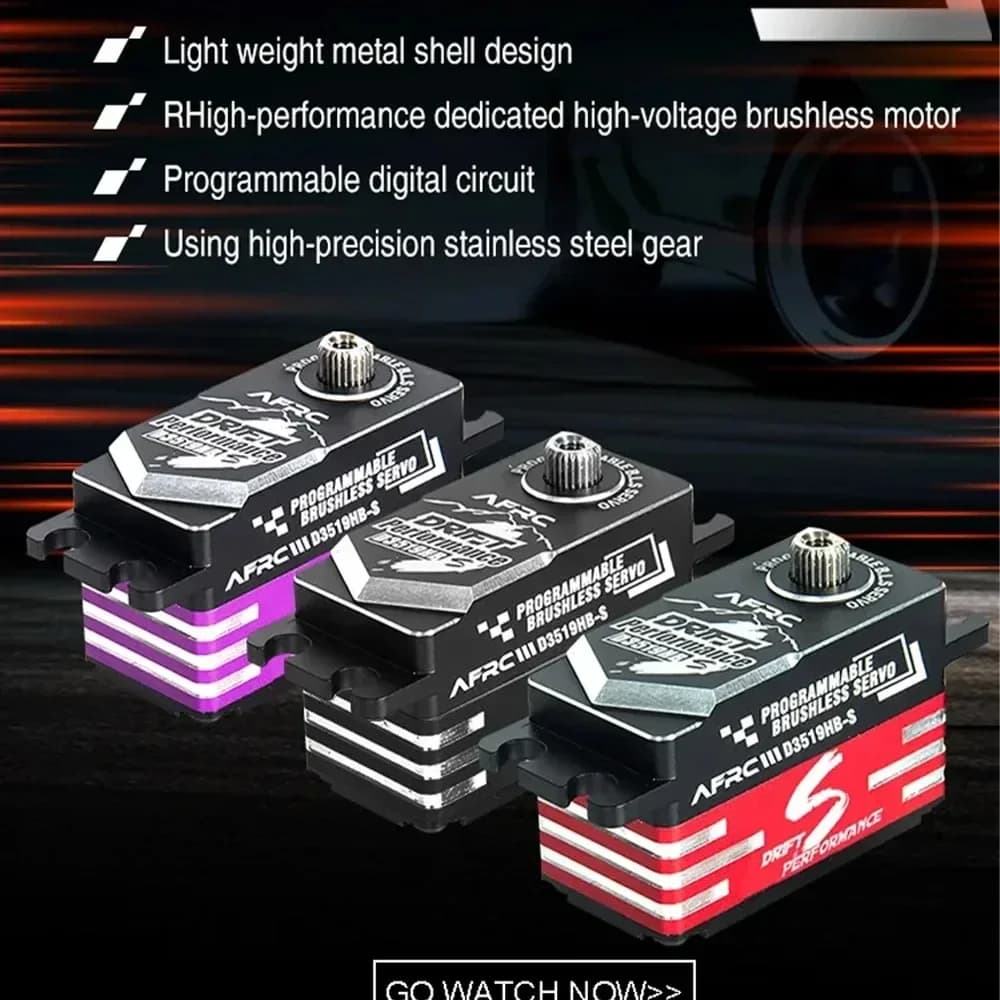 D3519HB-S Servo brushless HV programmabile a basso profilo per ecc. Drift RC Car Aggiornamento assemblaggio fai-da-te