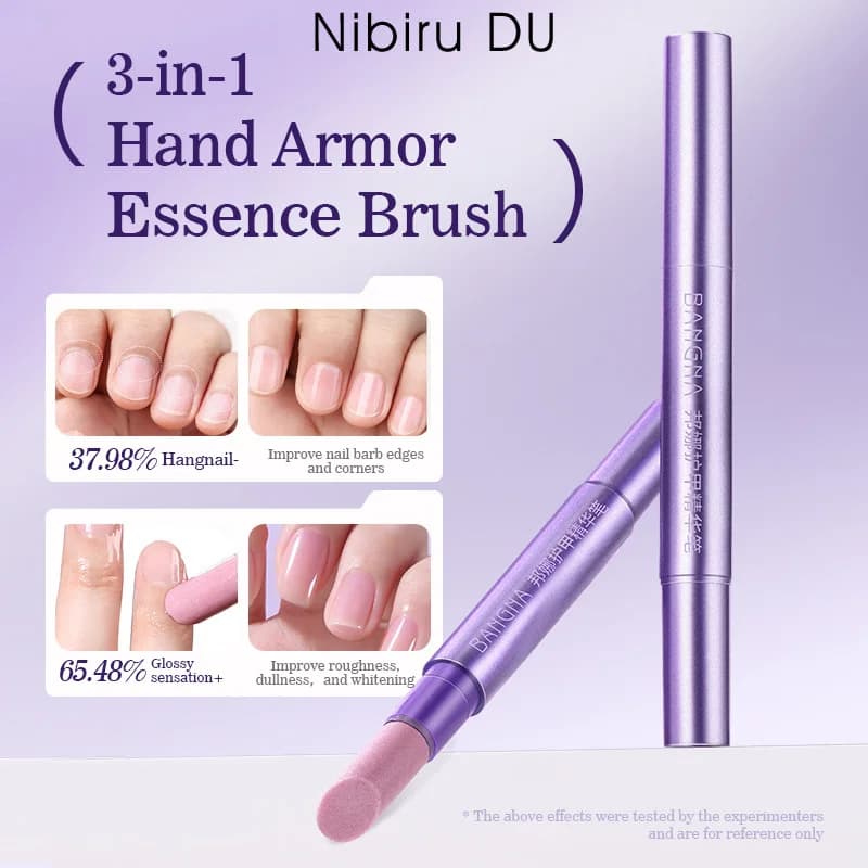 3-in-1 Strumenti per la cura del manicure Armatura della mano Pennello per essenza Penna per olio per cuticole Spingitore per cuticole Penna per nail art Penna per rimozione cuticole per pelle morta