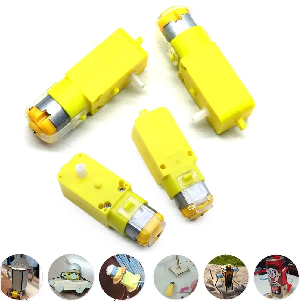2PCS TT Engine 130 Motor Smart Car Robot Engineer For Arduino DC3V-6V DC Gear Motor Intelligent Auto Frame Four Drive Car Hot