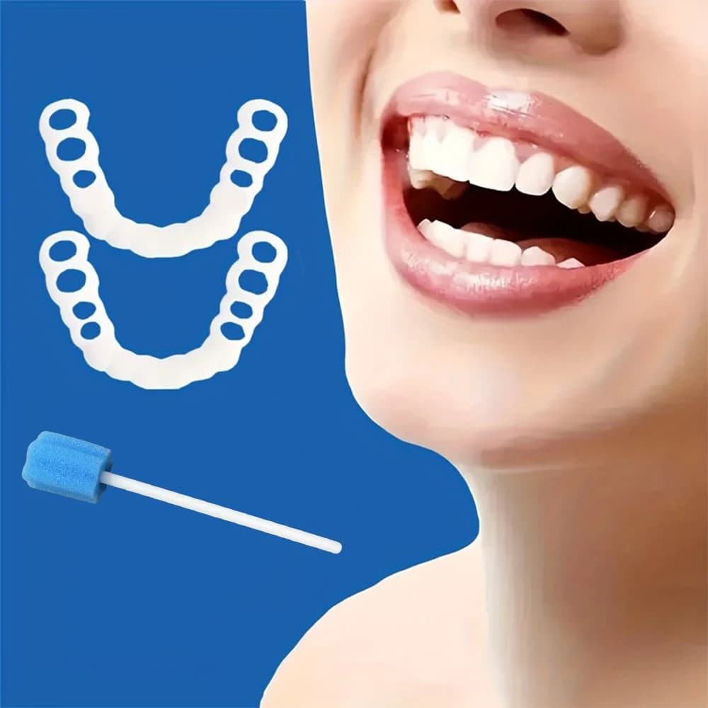 Rivestimenti per denti Charming Smile, copertura sbiancante temporanea, correggono i denti gialli e irregolari e ripristinano un sorriso sicuro H2931