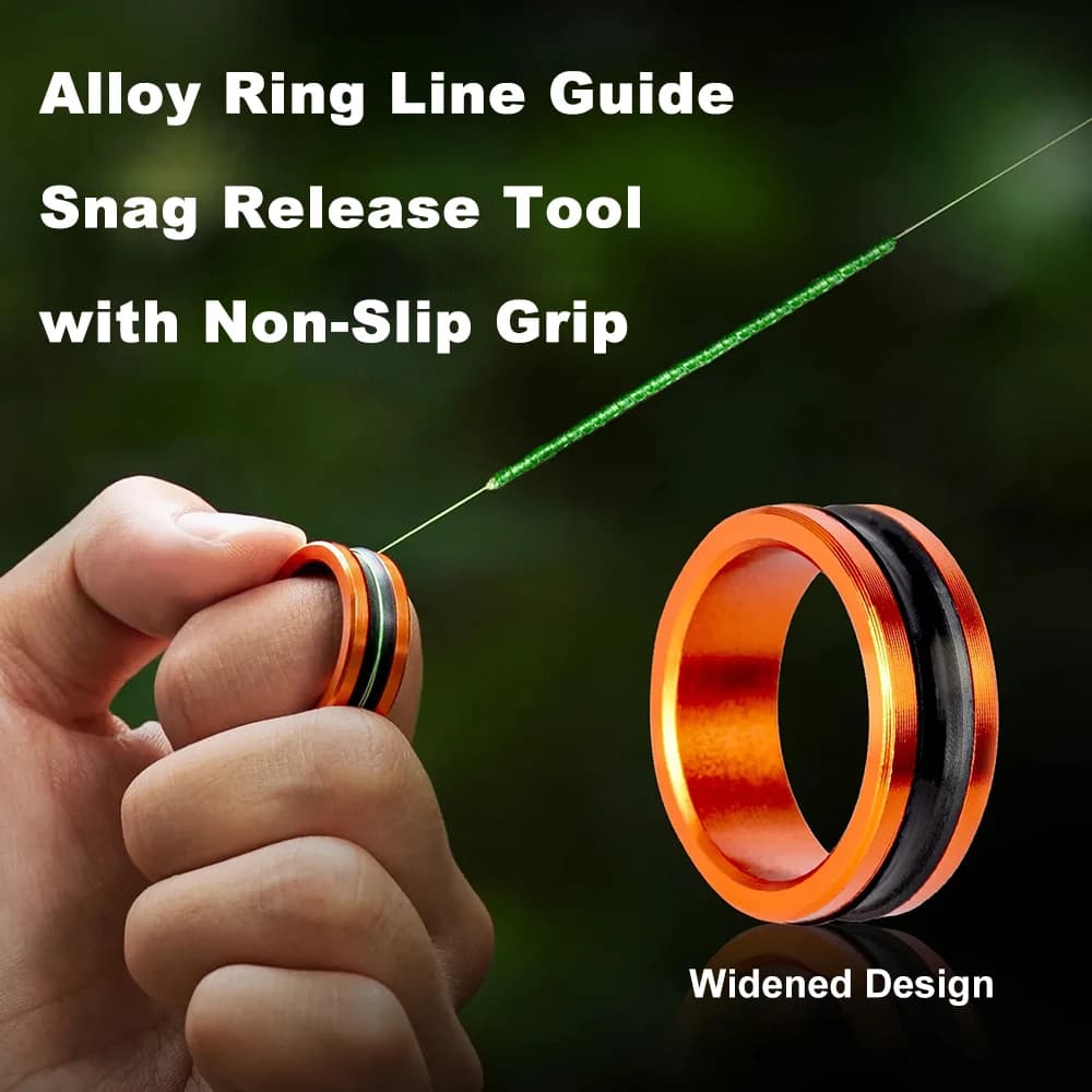Aluminum Fishing Finger Saver - Line Style Stripe Ring Extractor, Non-slip Handle and Portable Emergency Tool