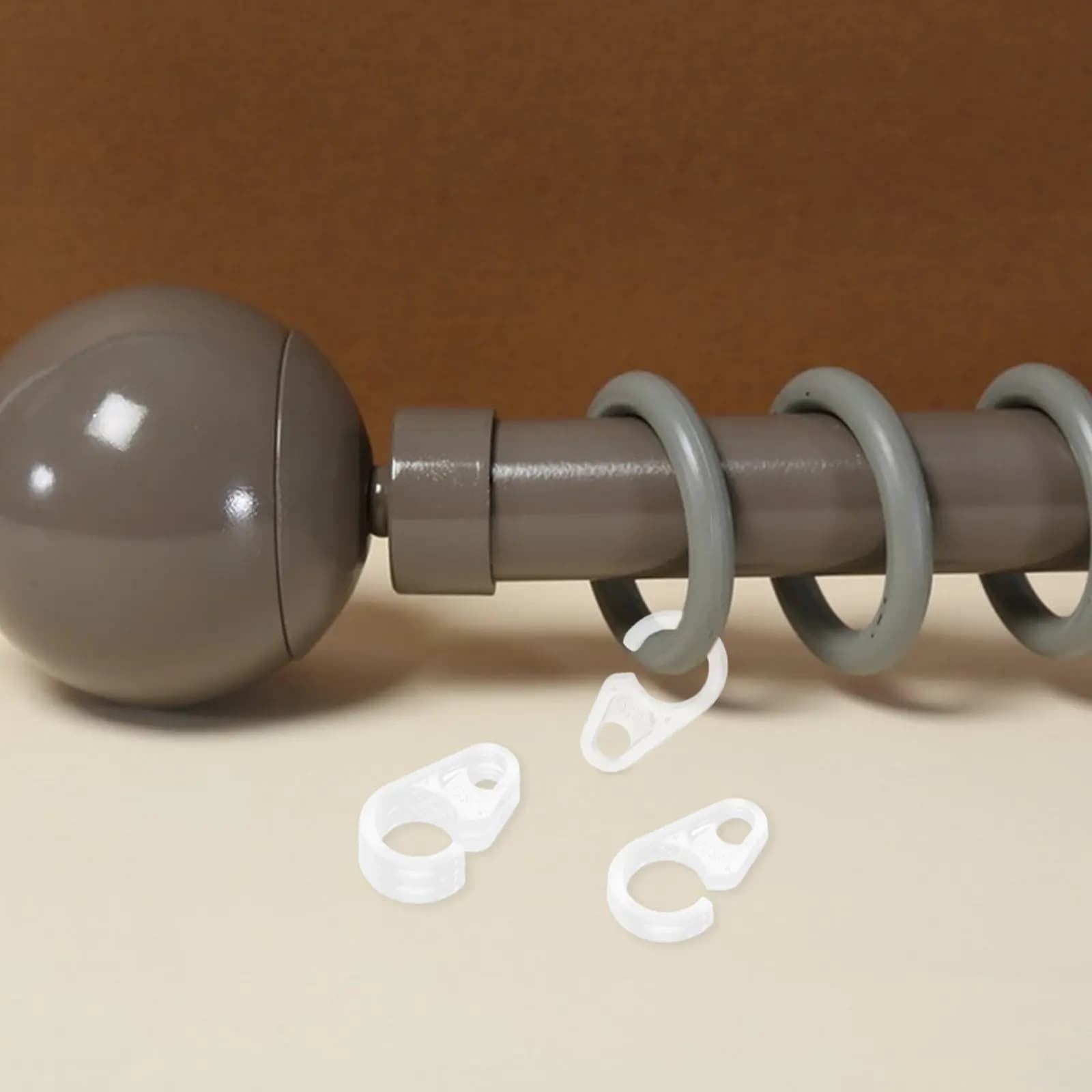 Curtain Hook Rings 50 Pack Pin Hooks for Drapes Shower Curtains Track Gliders and Window Treatments