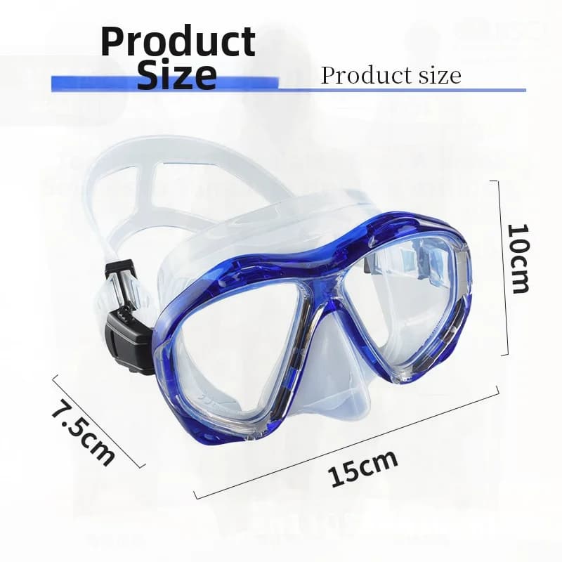 Adult Sweatshirts for Men and Women Durable Tempered Glass Professional Swimming Mask Yellow Black Red Sapphire