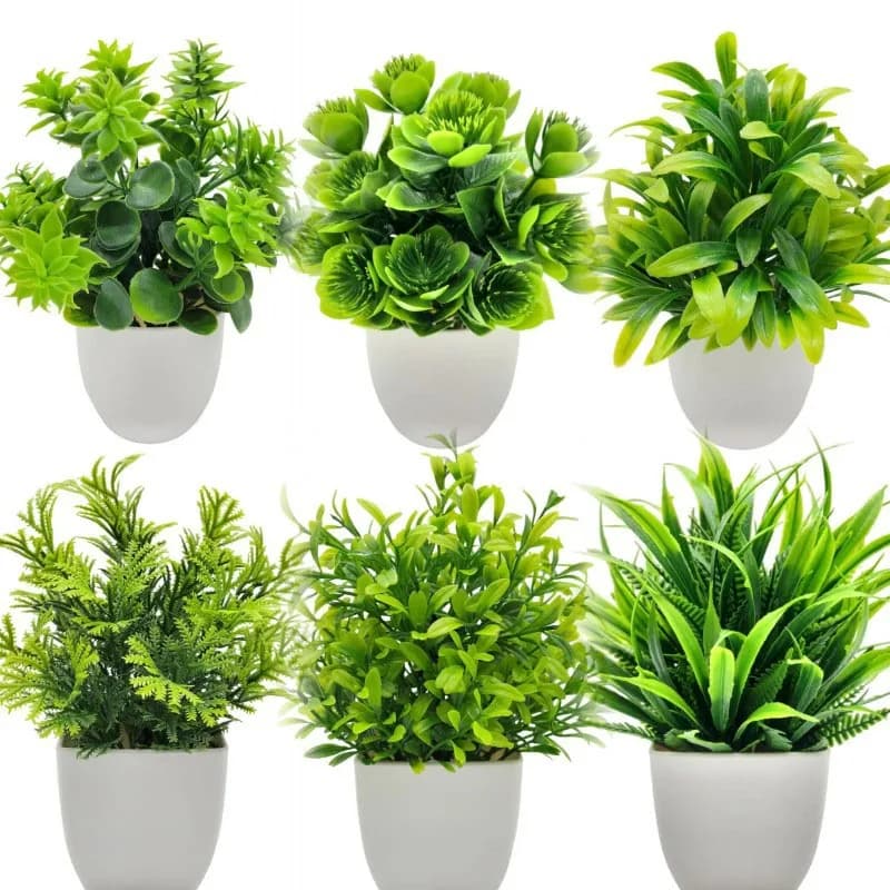 Bonsai artificial green plant fake potted plants interior and exterior decorations for the bedroom home decoration living room and bedroom