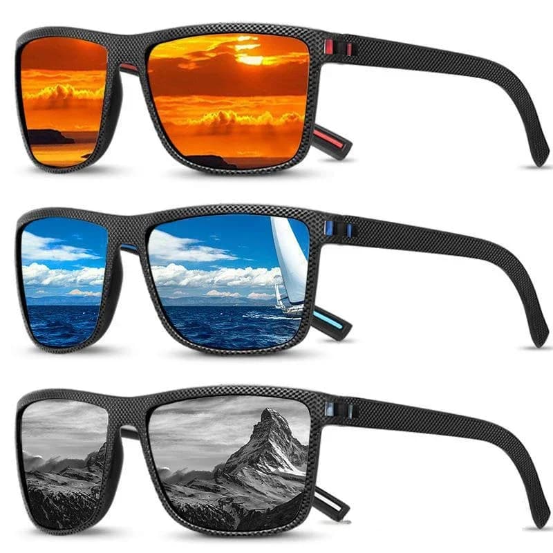 1/2PCS Polarized Driving Sunglasses Men Sun Glasses Women UV400 Square Retro Sunnies Outdoor Sport Eyewear Fishing Goggles
