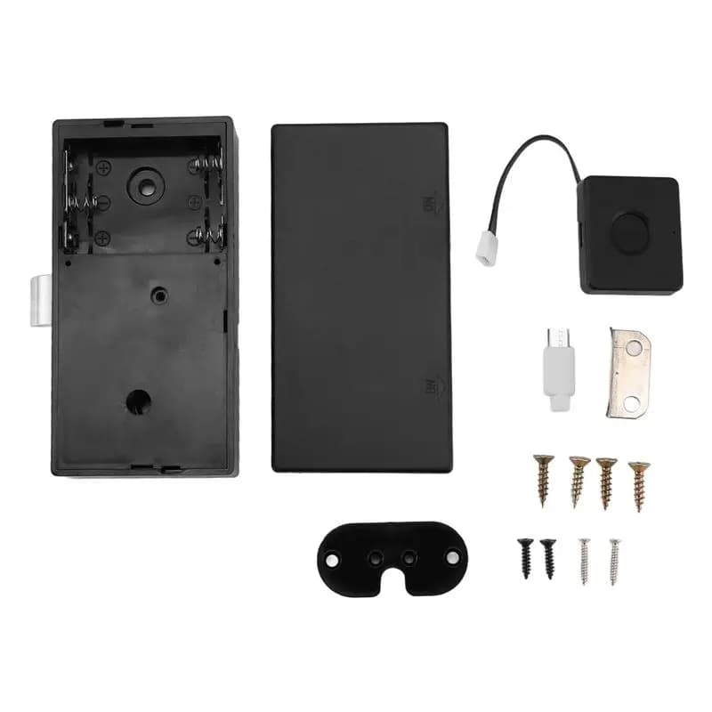 ABKJ-Biometric Fingerprint Lock Black Keyless Cabinet Lock Smart Drawer Locks Smart Drawer Locks Door Lock