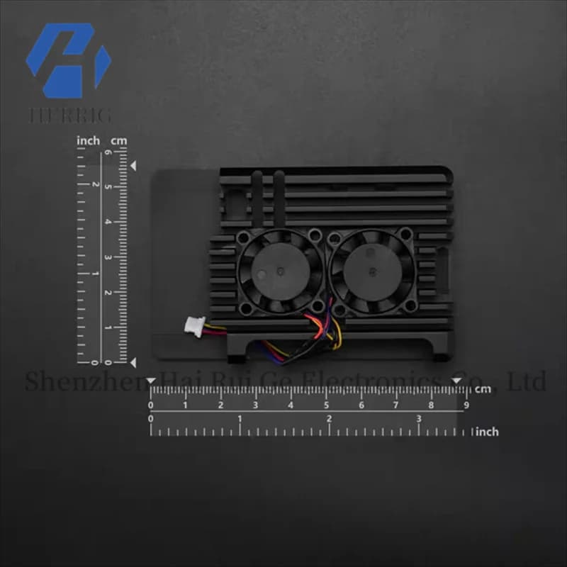 Metal case Raspberry Pi 5 (double blower)