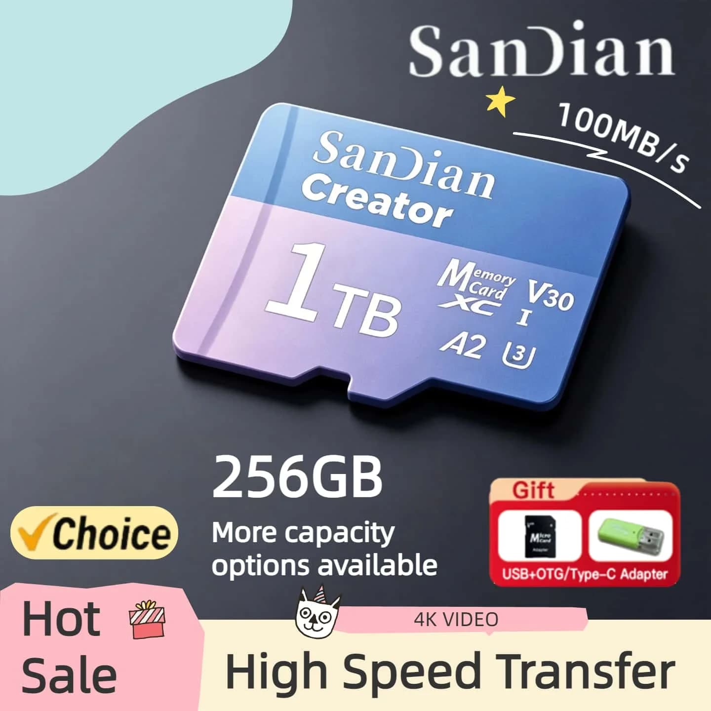 Original High Endurance 128GB 256GB Micro TF SD Card V30 U3 For Dash Cam Home Security Camera Surveillance Full HD