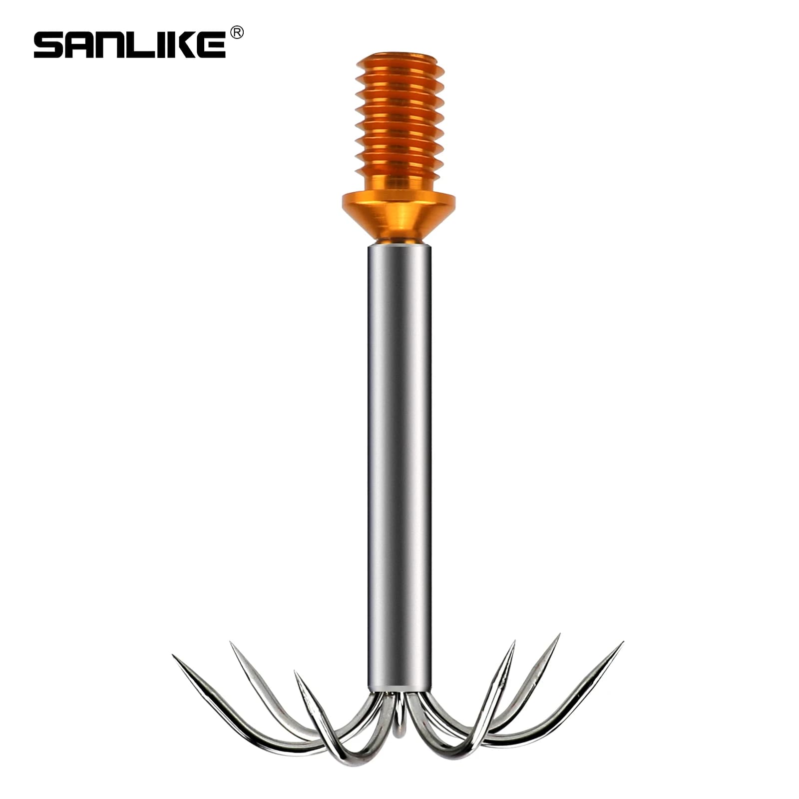 SANLIKE Anchor Squid seppie ombrello amo da pesca capitolo di pesca amo da pesca in mare in acciaio inossidabile con 1/2 UNC