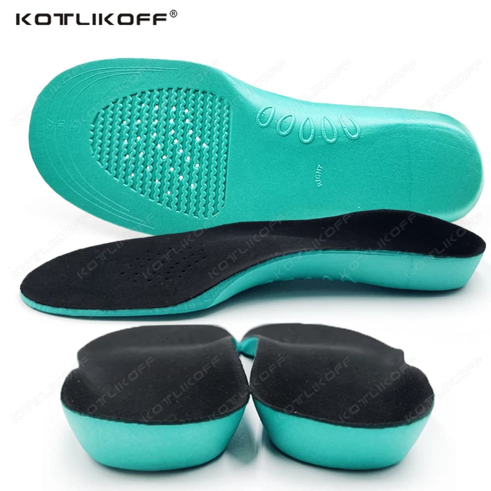 Children's soles for ultralight correction shoes with support for arc plantar flat breathable orthopaedic racing pads