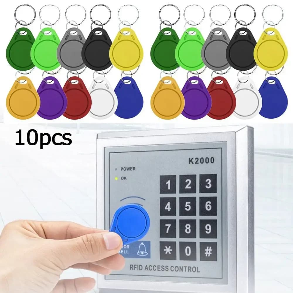10 Pezzi di Tag NFC RFID Riscrivibili, Carte Clone per Controllo Accessi