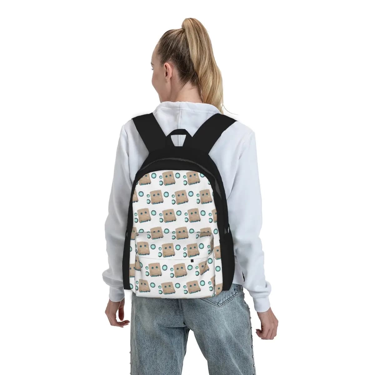 Nanashi Mumei - Zaino Nameless Friend per ragazzi e ragazze, borsa per libri, borsa da scuola per bambini, borse a tracolla per laptop per uomini e donne