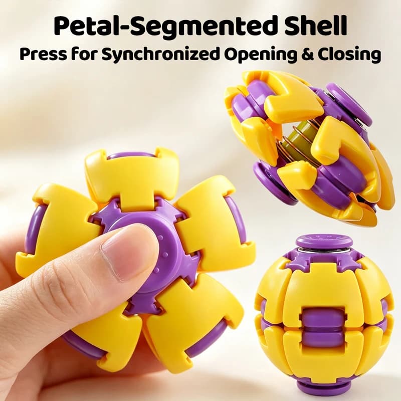 Creative Deformable Fidget Hand Spinner Ball Toy Puzzle Cube Portable Stress Relief Sensory Toy Improve Focus Relieve For Adults