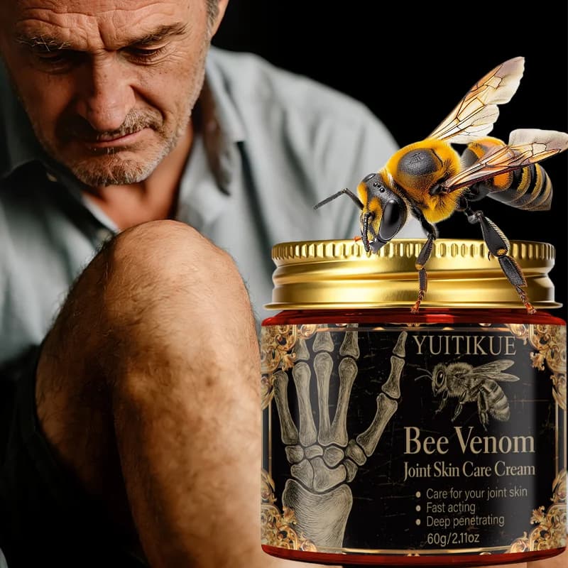 Skin care cream of the joints to the bee venom, skin care of the joints with quick action deep penetration, suitable for all skin types