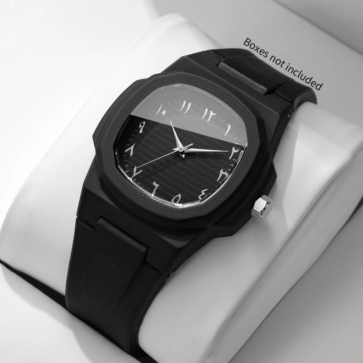 Fashion Square Unisex Quartz Watch Casual Silicone Band Women Sports Wristwatches Clock Gift Relogio Feminino（Without Box）