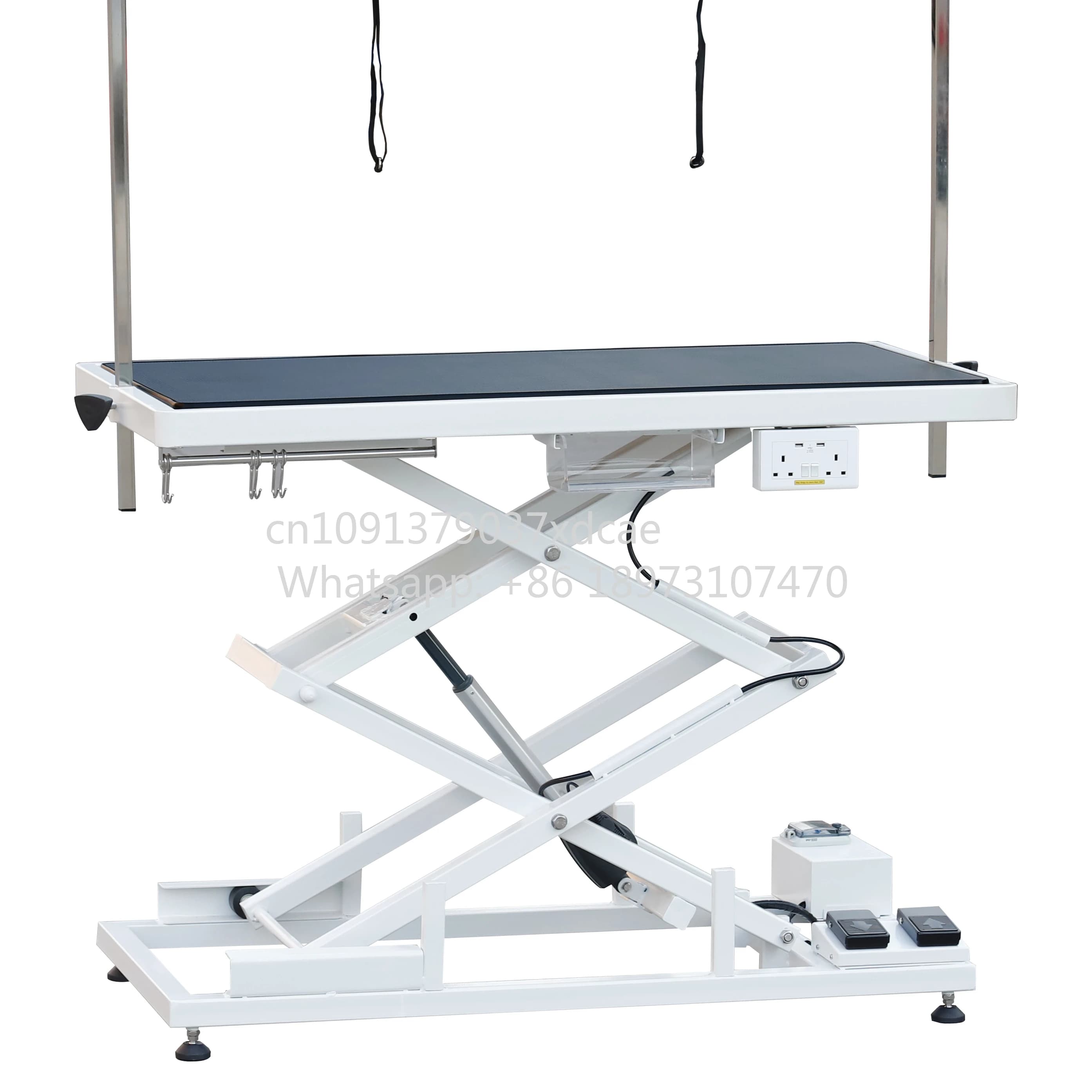 TOPVETMED Electric Dog Grooming Table Stainless Steel Steel Veterinary Examination Table Pets Cats Topvetmed Combs Charge Power