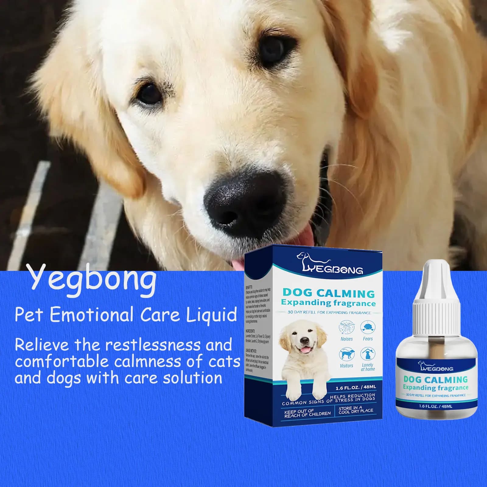 Dog Calming Liquid Noise Reduction Anti Anxiety Relieve Emotions Stress Prevent Howling Fighting Soothing Cat Calming Diffuser