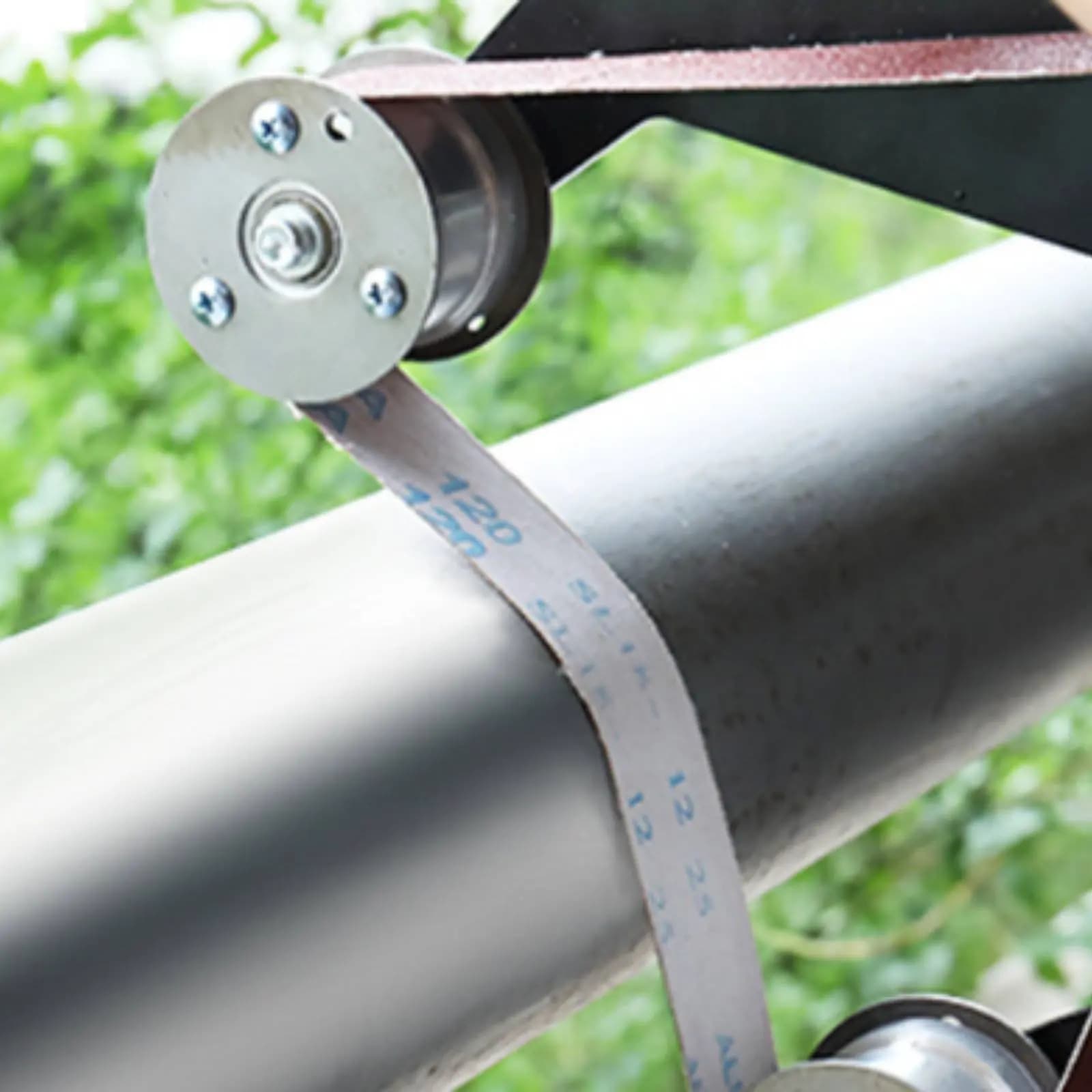 Accessorio per Levigatrice Angolare in Acciaio Inox per Finitura Metalli, Lucidatura Tubi e Rimozione Ruggine