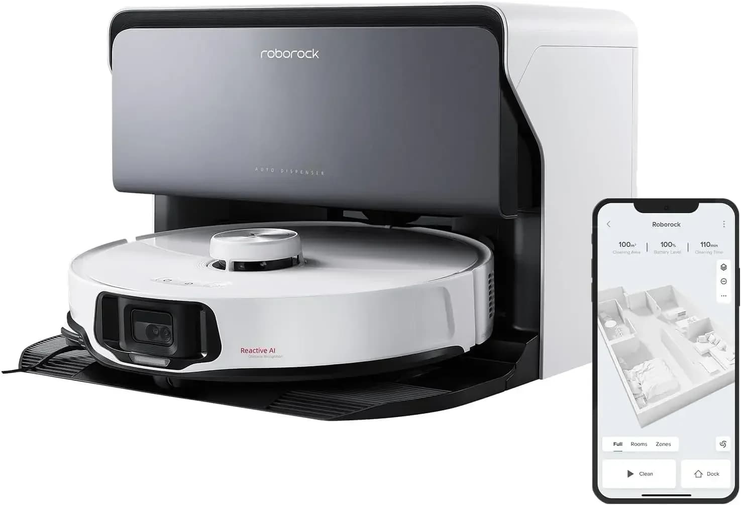 OFFERTA SPECIALE 100% MIGLIORE: NUOVO Roborock S8 Max Ultra Robot Aspirapolvere e Lavapavimenti - Asciugatura e Lavaggio Automatici del Mop