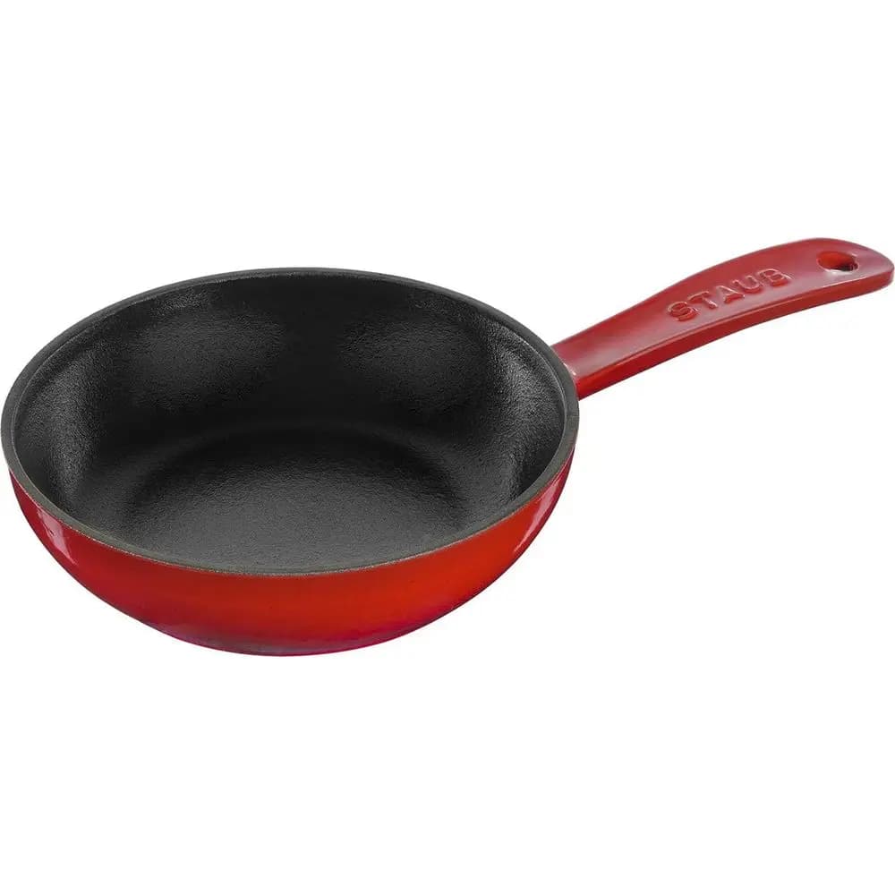 Enameled Cast Iron Cherry Blossom 6.3 Frying Pan, Induction-Ready, Authentic Japanese