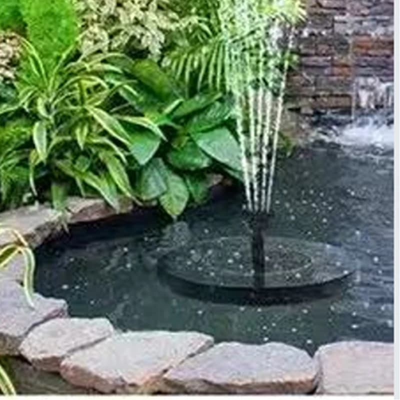 Mini Solar Water Fountain Pool Pond Waterfall Fountain Garden Decoration Outdoor Bird Bath Solar Powered Fountain Floating Water