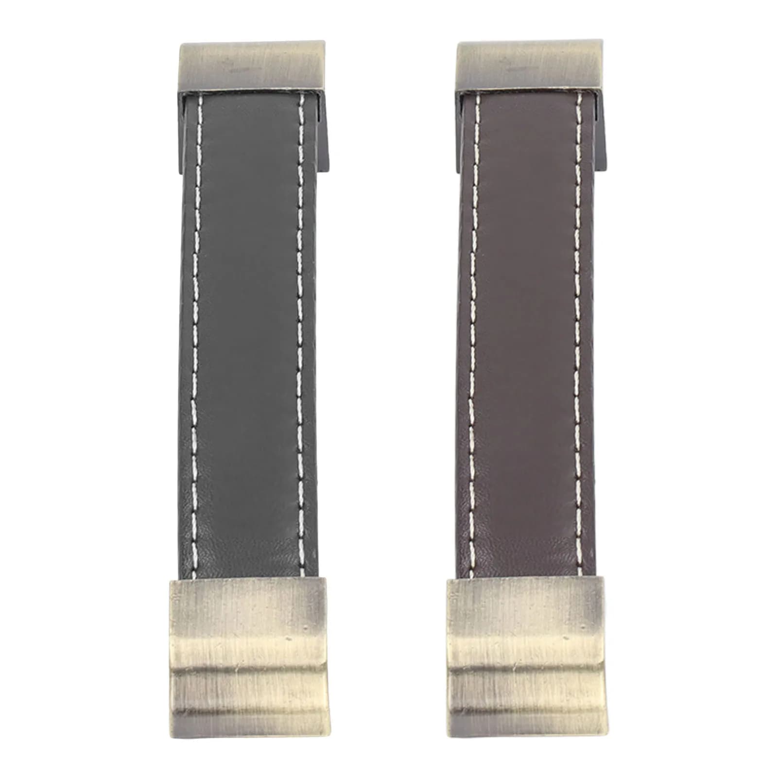 Set di 3 Maniglie in Pelle per Armadio, Maniglia Antica per Cassetti, Maniglia per Valigie e Scatole del Vino, Maniglia in Pelle per Mobili Antichi