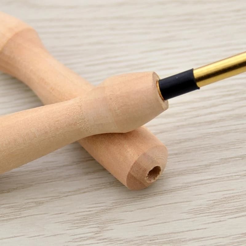 D8KF Punch Needle Stitching Applique Embellishment Handicrafts Punch Crafts for DIY Handmade Wool Felt Hooking Tool Supplies