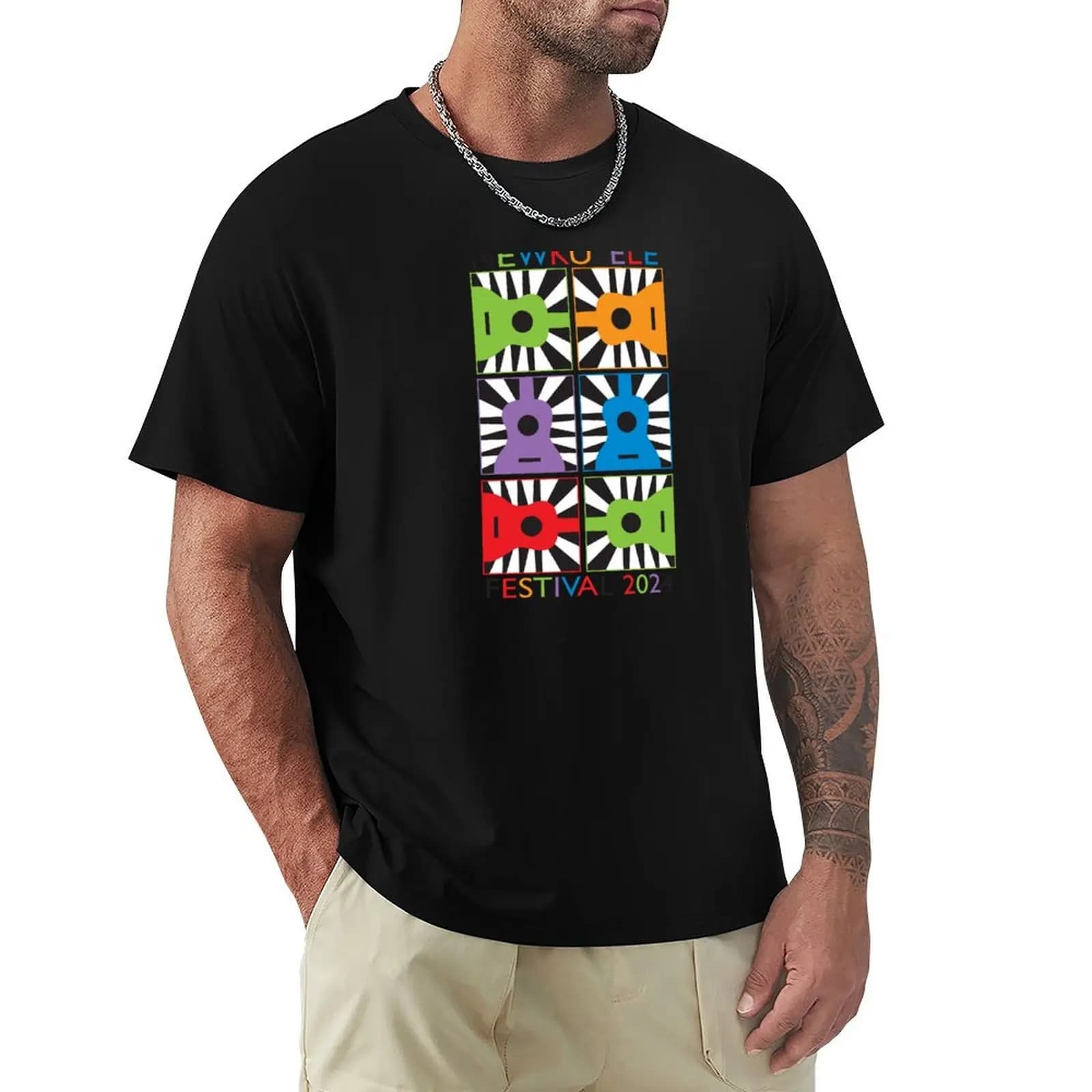 Six is better than one ukulele T-Shirt Top estivo leggero e traspirante