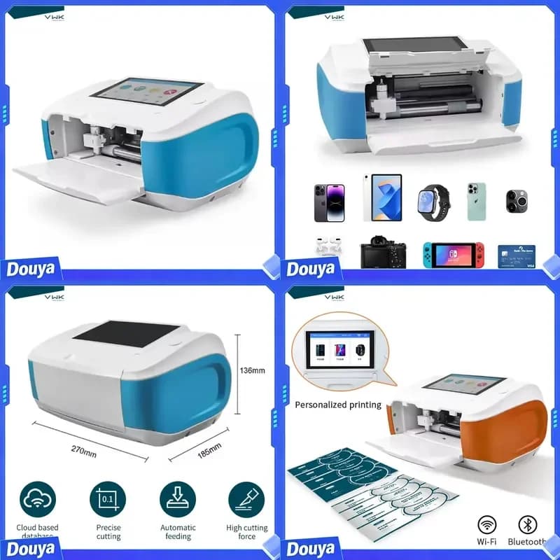VWK Factory Hot Sale Cutting Machine Cutting Film Craft Cutter New Brand Desktop Vinyl Crafts Project for Mini Cutting