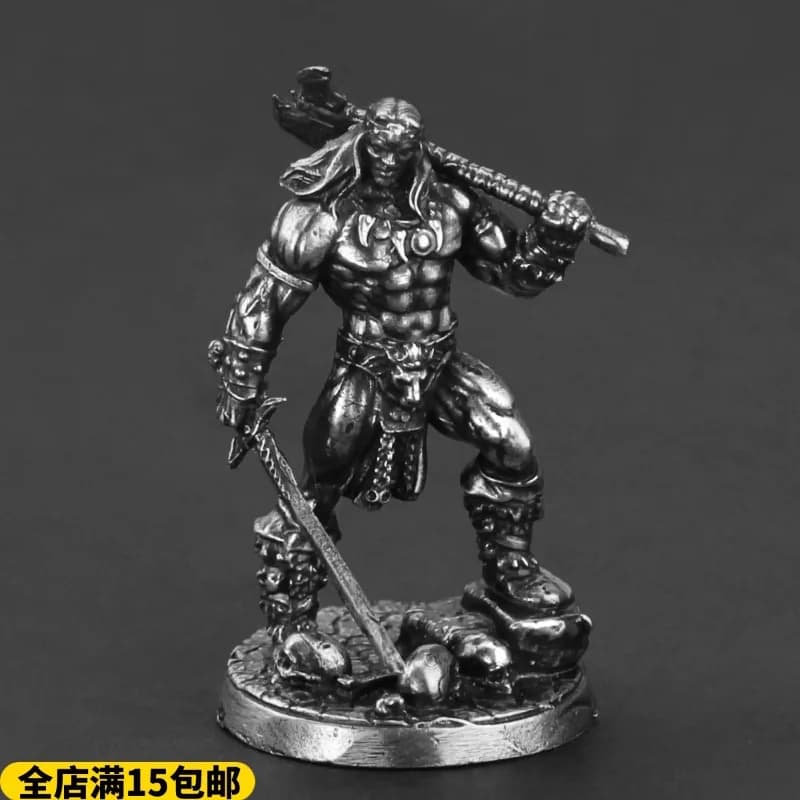 Action Figures in metallo Accessori in miniatura da tavolo Artigianato Arthurian War Army Series Modello Giocattoli Gioco da tavolo Pezzi degli scacchi Decorazione